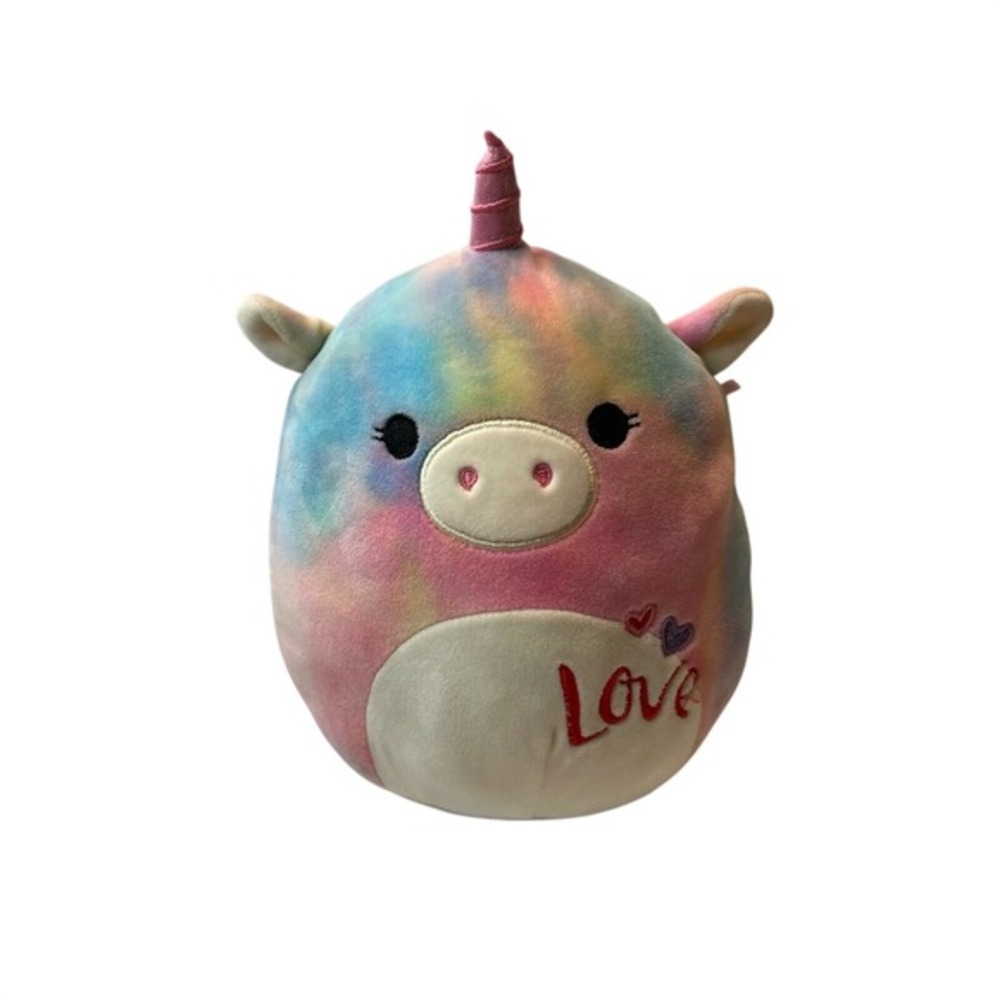 Squishmallows Unicorn Plush Tie‎ Dye Love Valentine's Day Stuffed Animal 2019